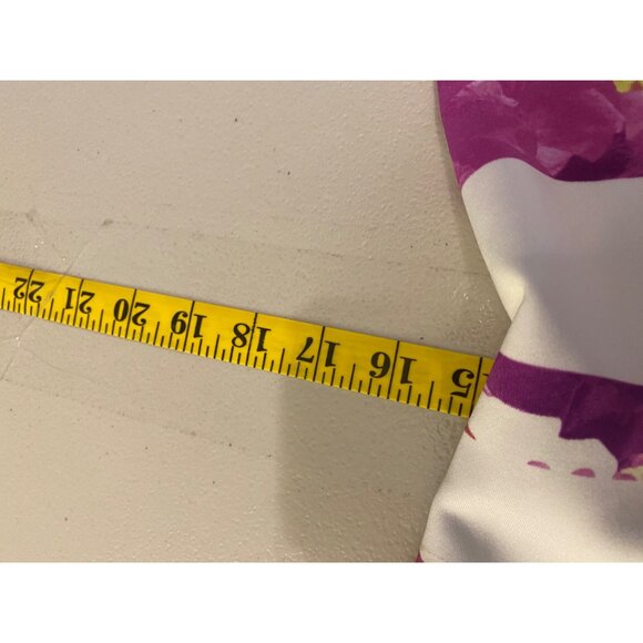 Worthington Fit Flare Dress Womens Sleeveless Floral Striped Size 12 - Picture 8 of 10